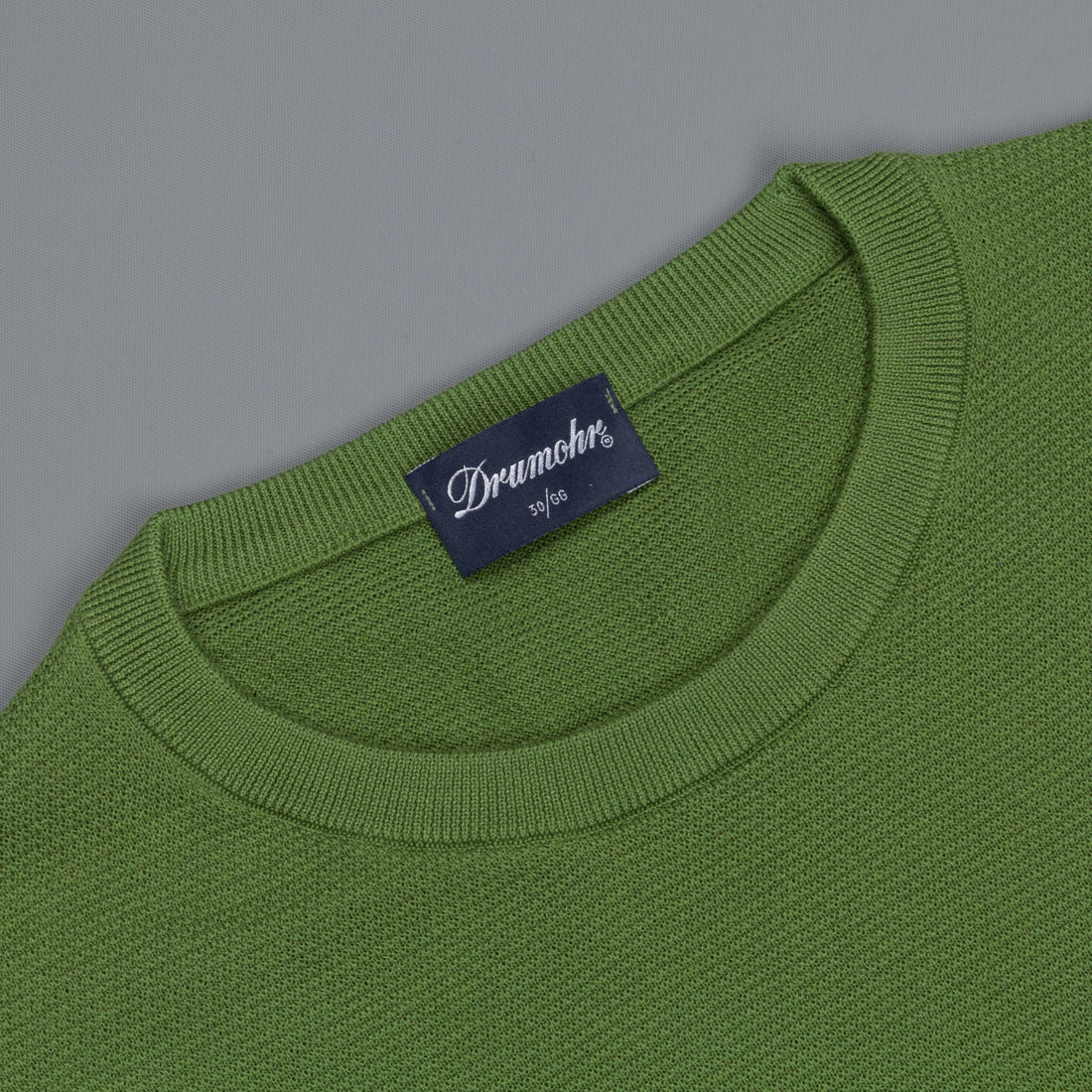 Drumohr Cotton Crew Neck Olive