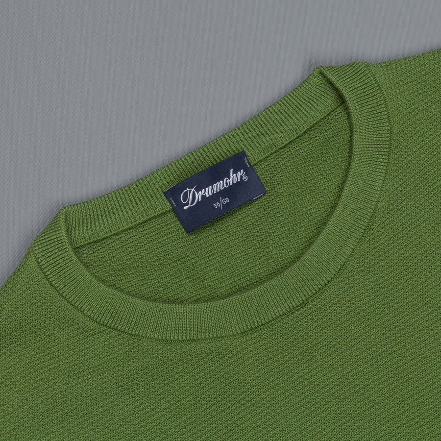 Drumohr Cotton Crew Neck Olive