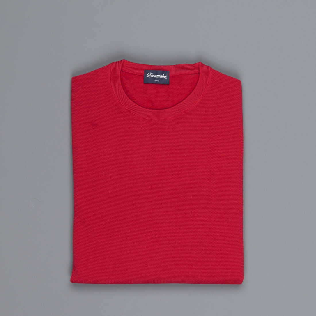 Drumohr Cotton Crew Neck Rosso