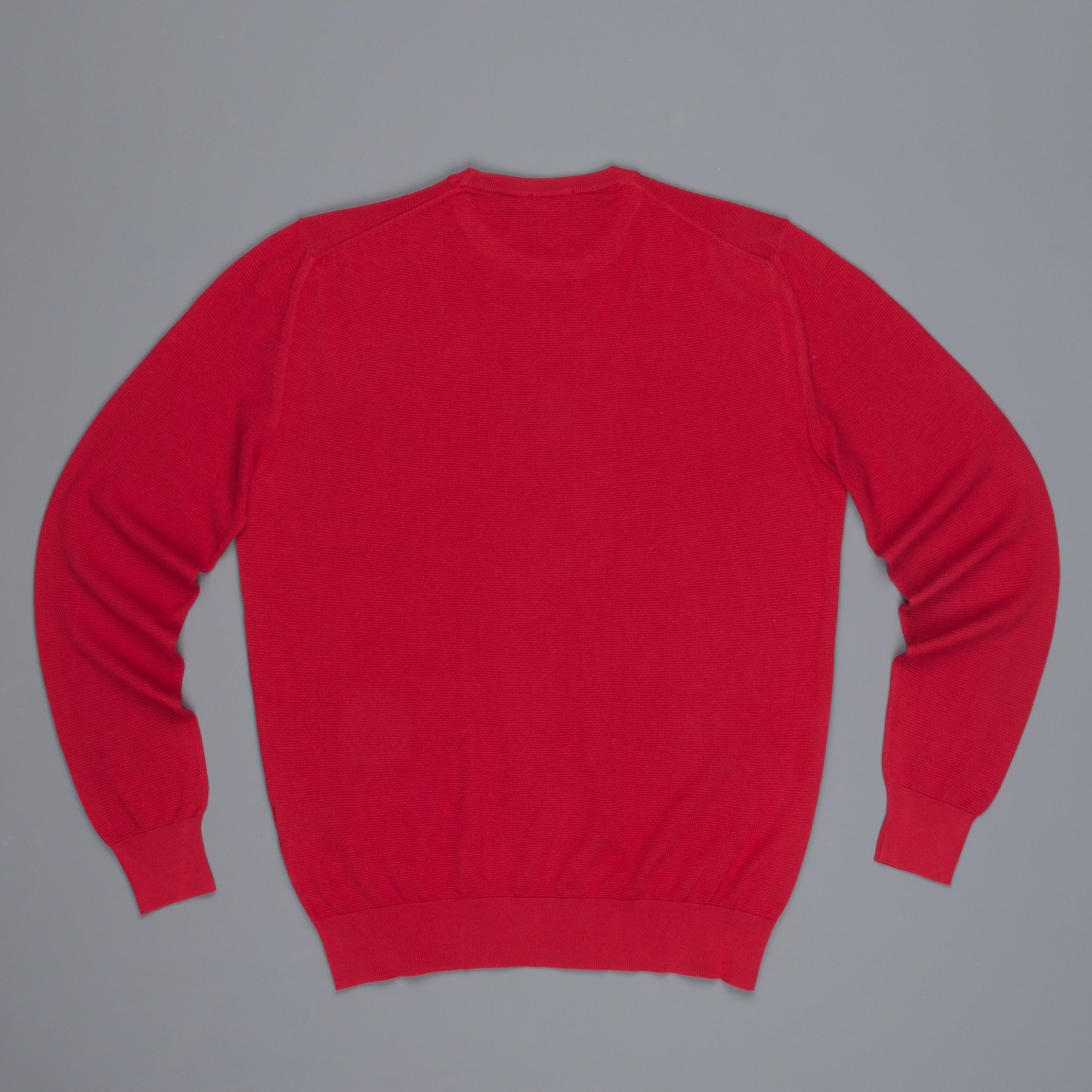 Drumohr Cotton Crew Neck Rosso