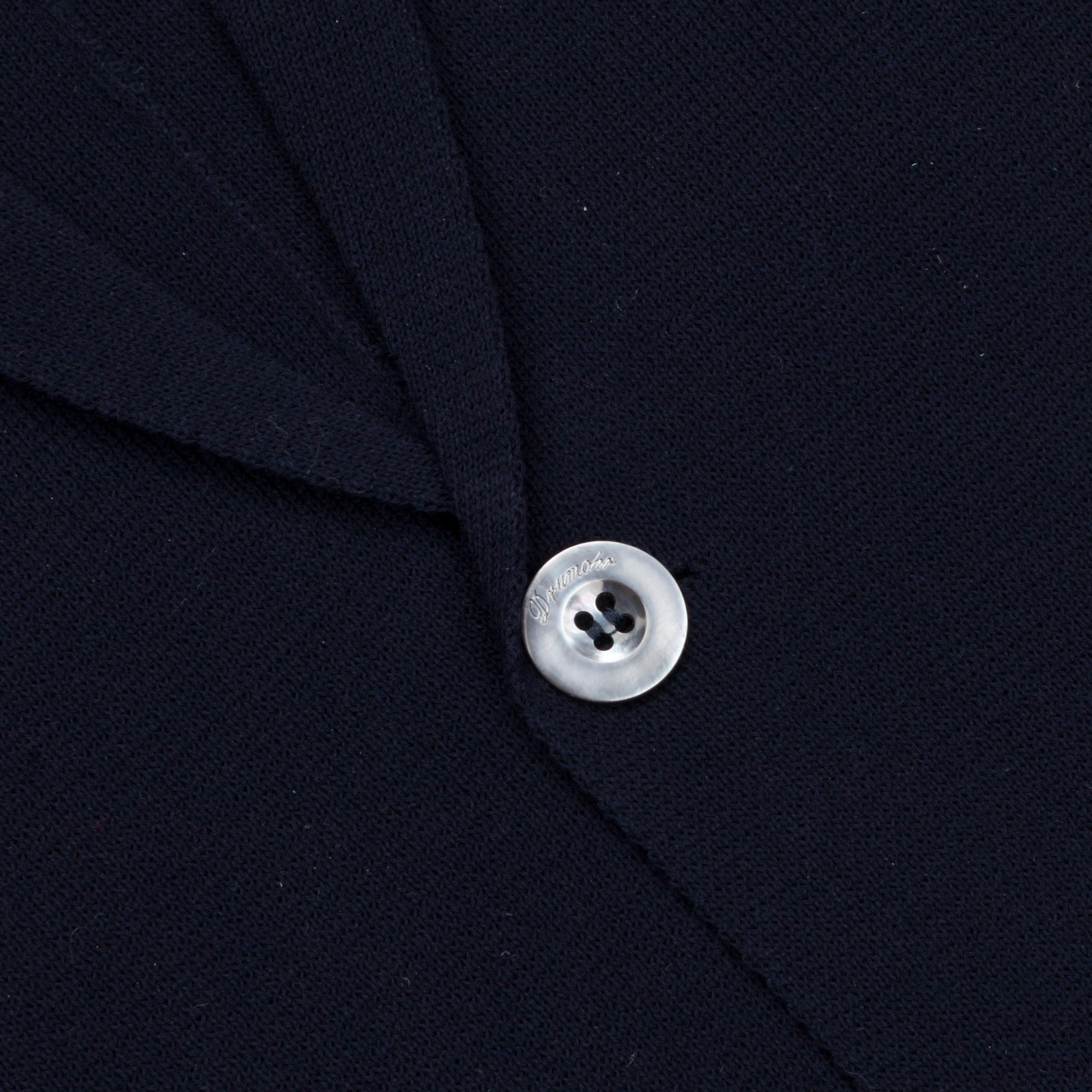 Drumohr Cotton Cardigan Blue Notte
