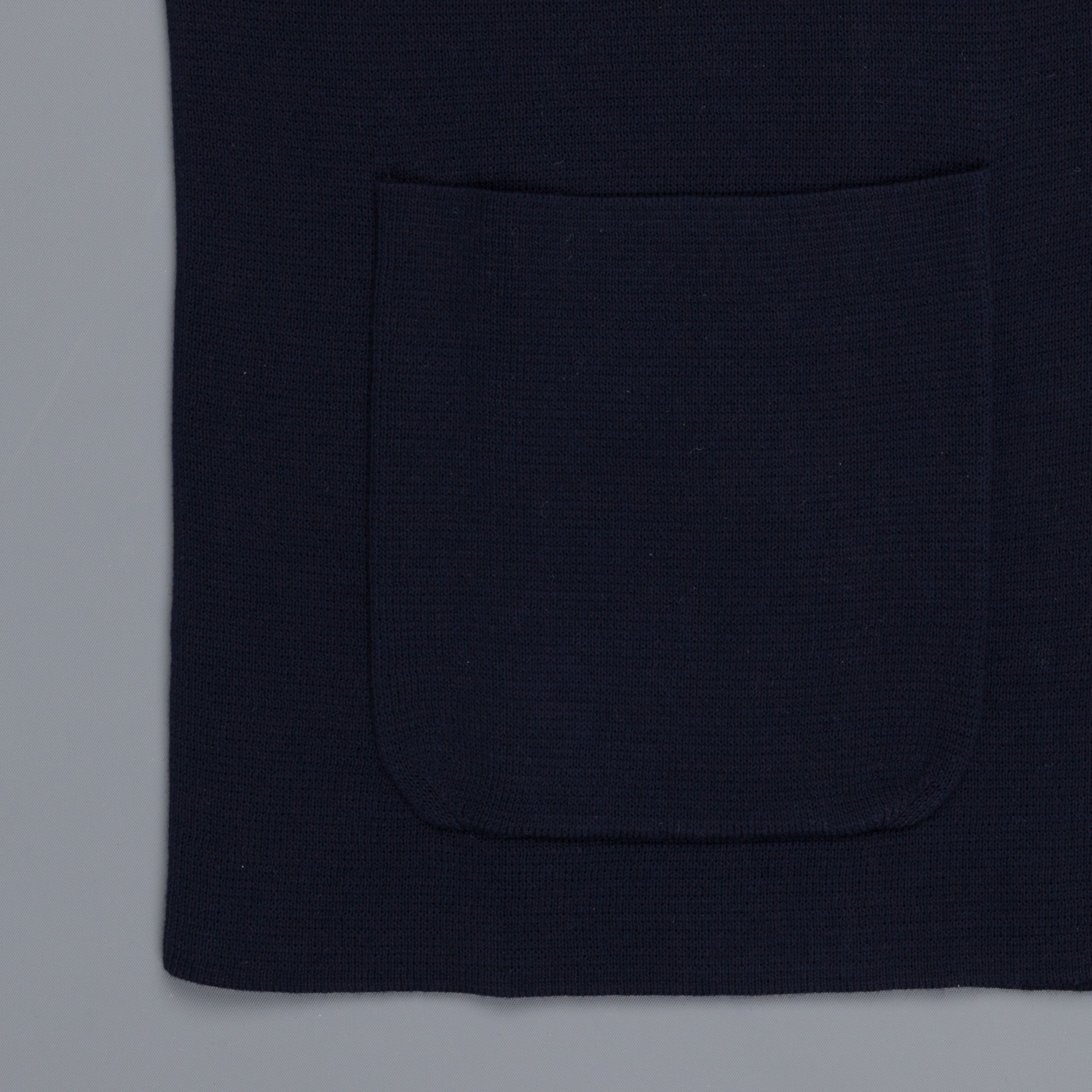 Drumohr Cotton Cardigan Blue Notte