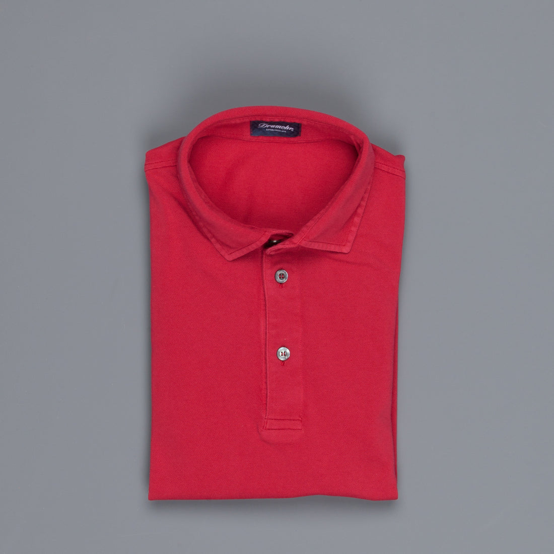 Drumohr Pique Polo rosso