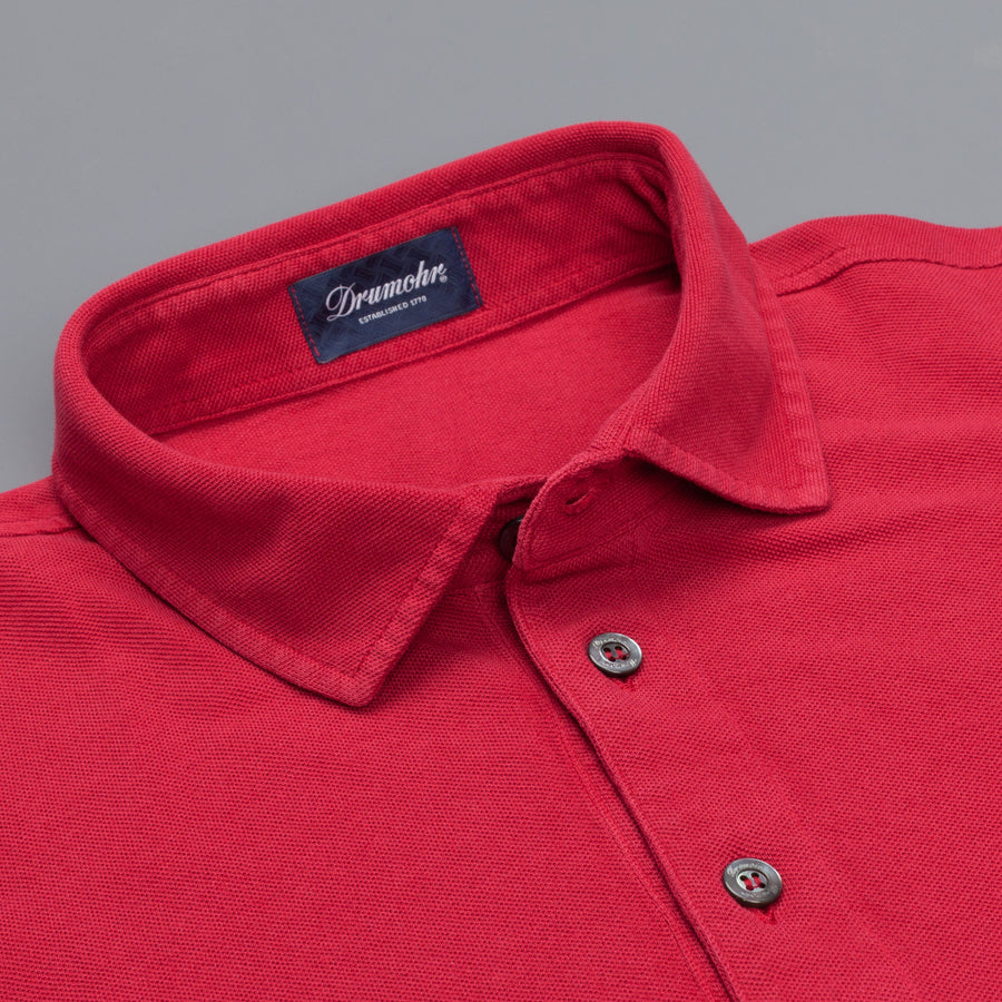 Drumohr Pique Polo rosso