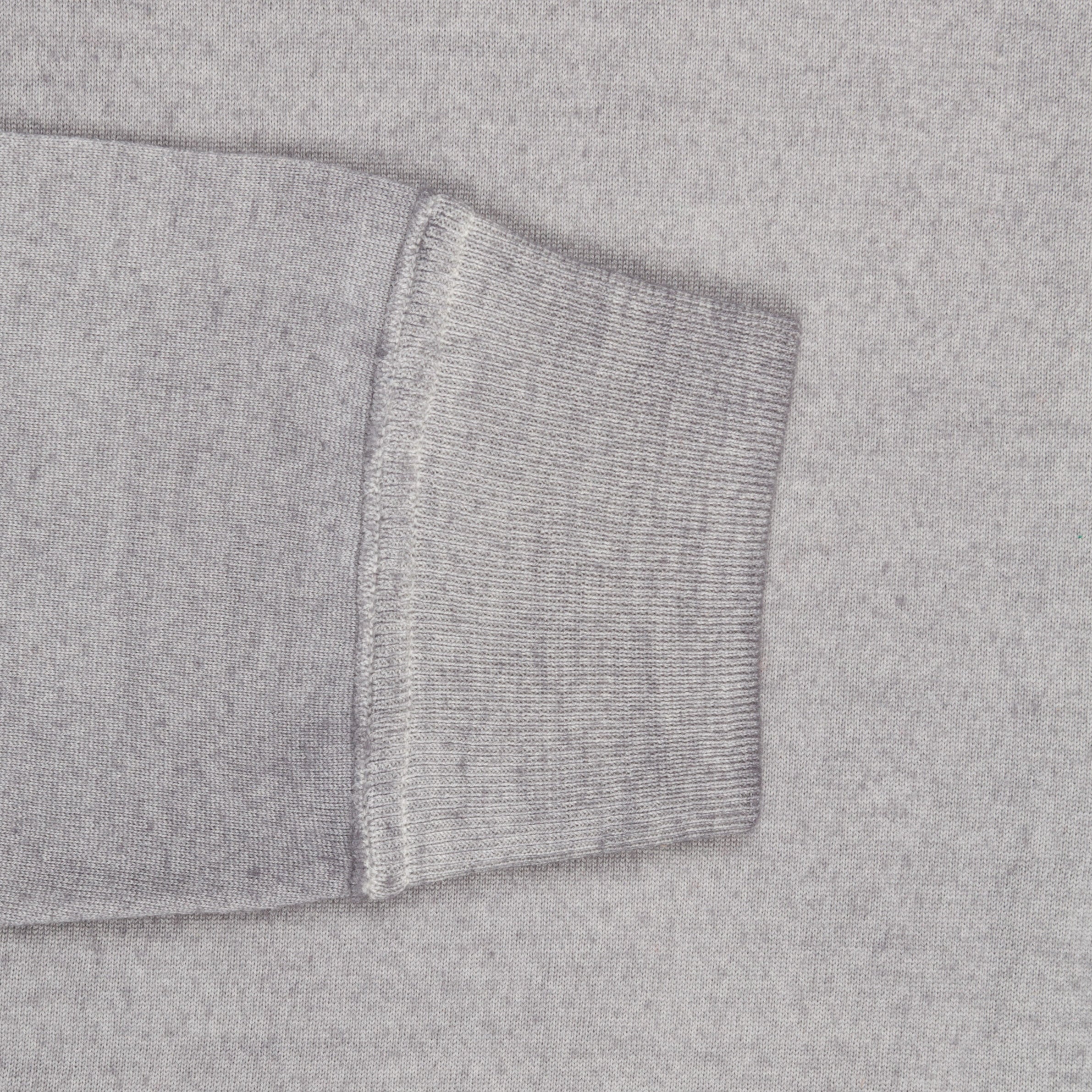 Drumohr merino wool zip raglan sweater grey