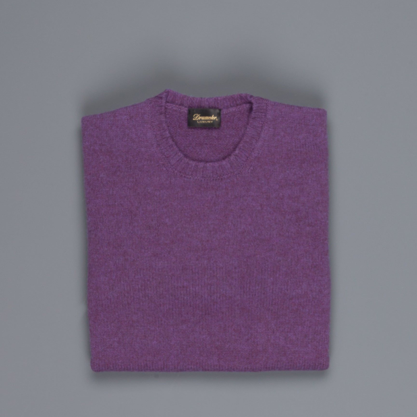 Drumohr Cashmere Crew Neck Dark Violet
