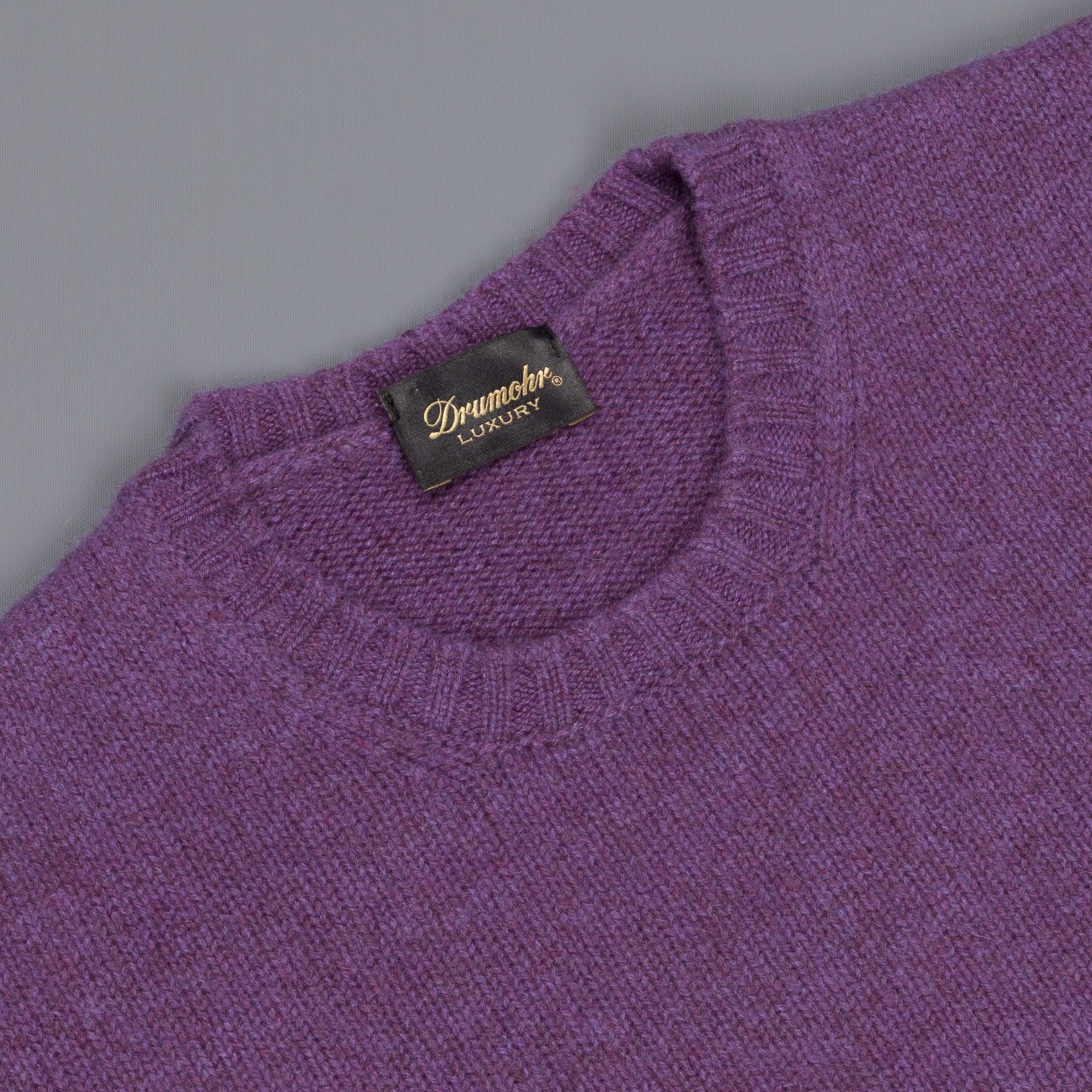 Drumohr Cashmere Crew Neck Dark Violet