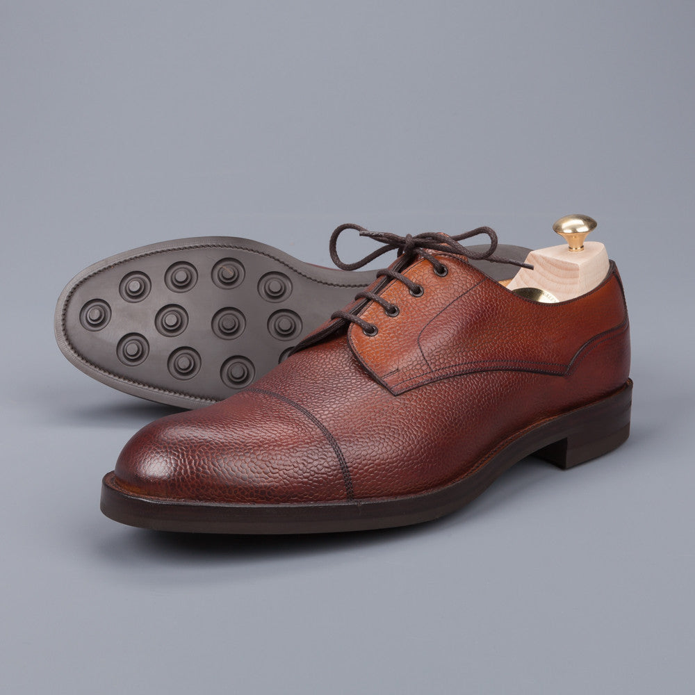 Edward Green Dundee Veldtschoen construction in Rosewood Country calf grain leather last 58