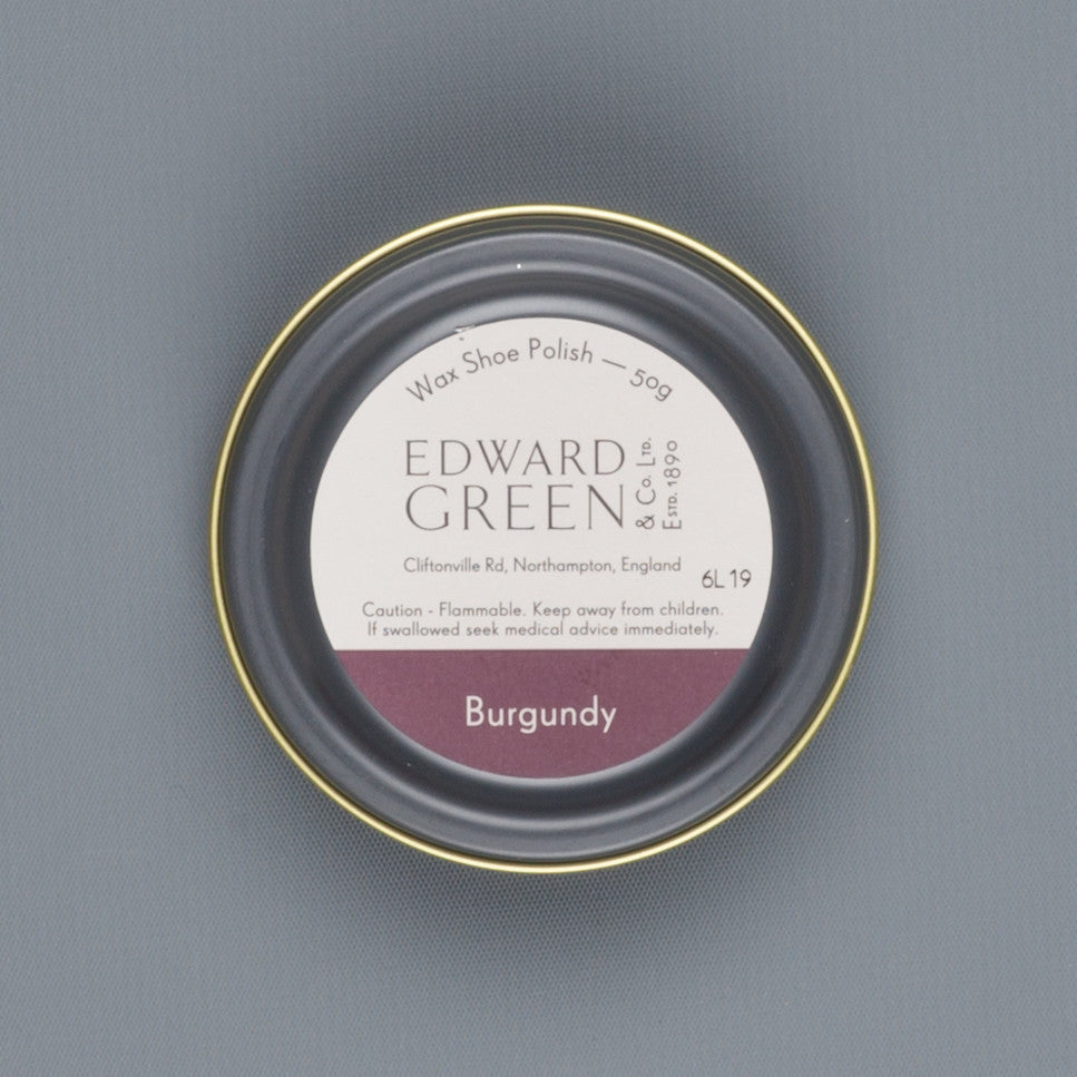 Edward Green Polish Tin Burgundy