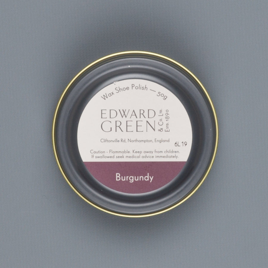 Edward Green Polish Tin Burgundy