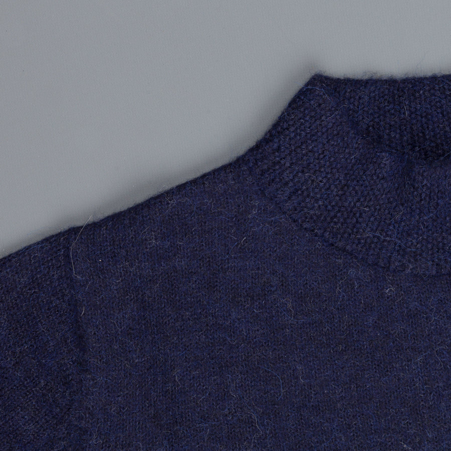 The Elder Statesman Alpaca Lightweight Call her crew Navy