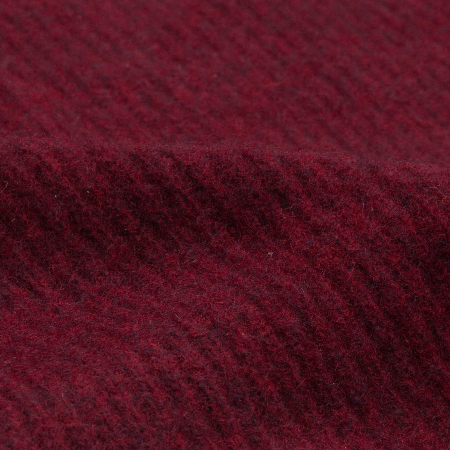 The Elder Statesman 100% cashmere medium ribbed crew Maroon