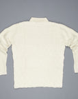 The Elder Statesman 100% cashmere Checkered Pile stitch crew White