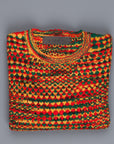 The Elder Statesman 100% cashmere tuck pop crew Rasta