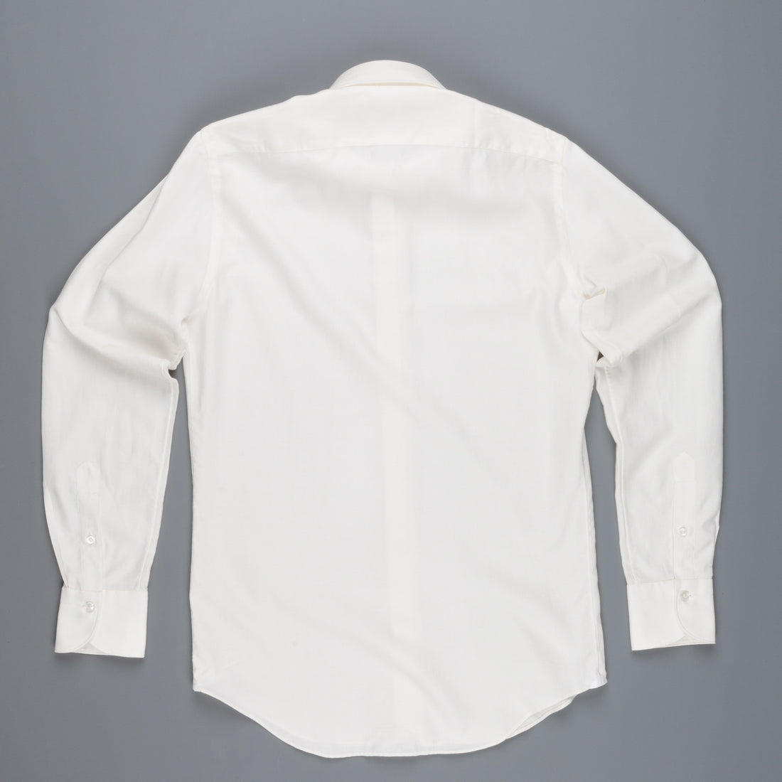 Finamore Esclusiva shirt woven piquet camel Bianco Sporco Collo Eduardo