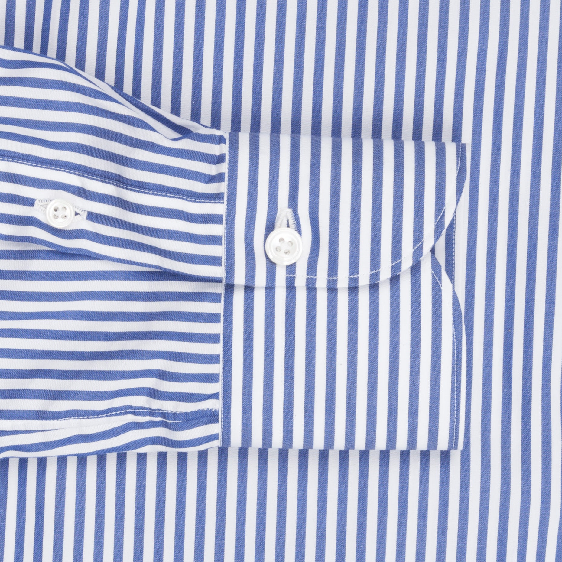 Finamore Milano collo Eduardo Bengal Stripe shirt blue