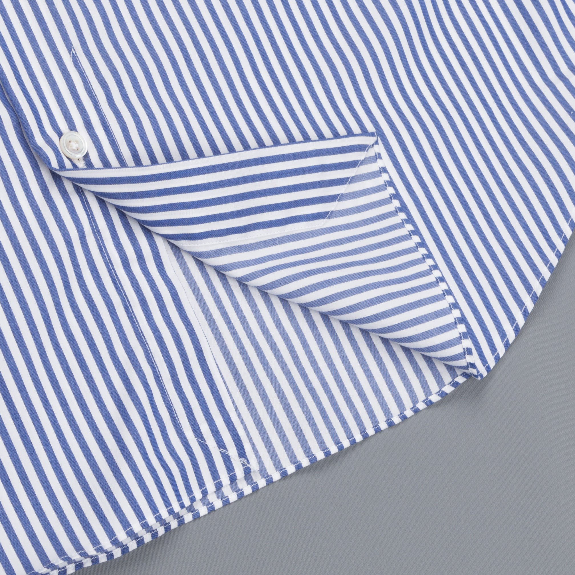 Finamore Milano collo Eduardo Bengal Stripe shirt blue