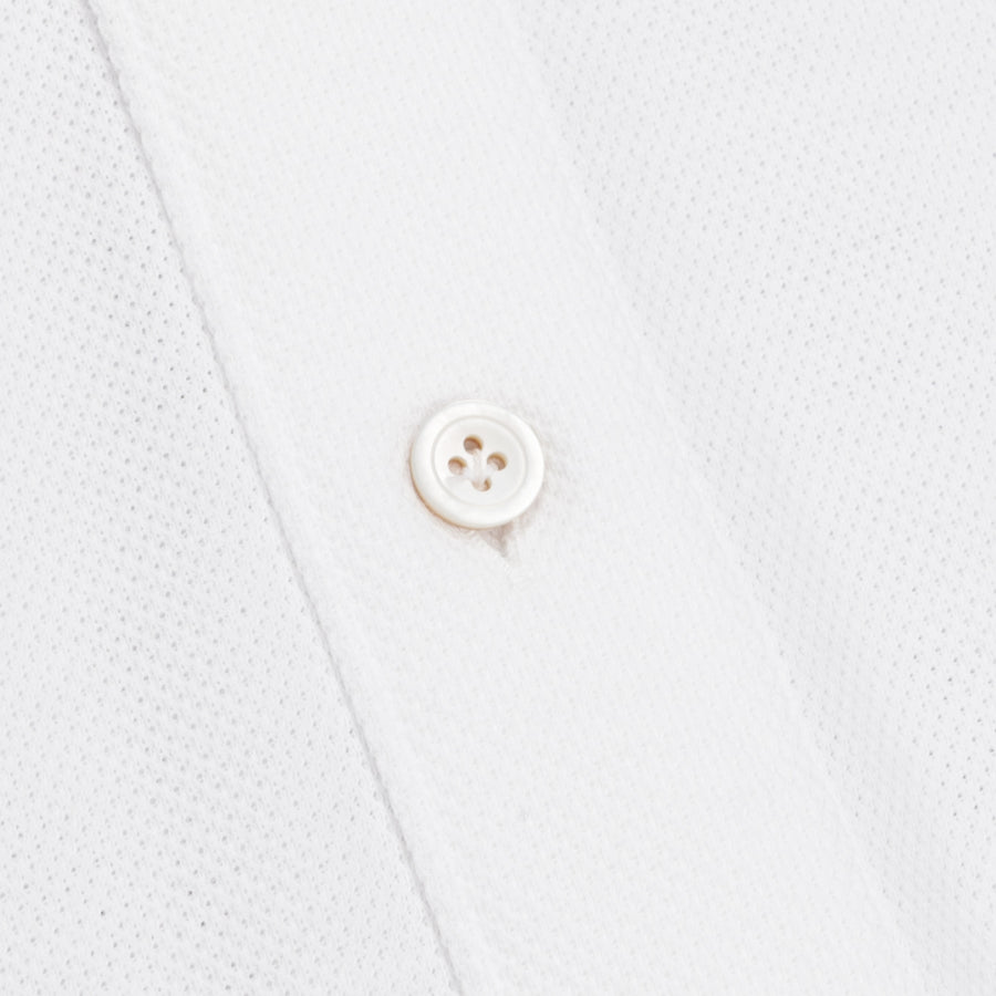 Finamore Toronto jersey piquet shirt white