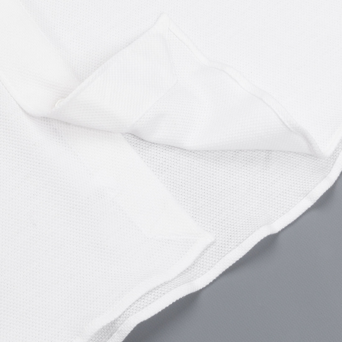Finamore Toronto jersey piquet shirt white