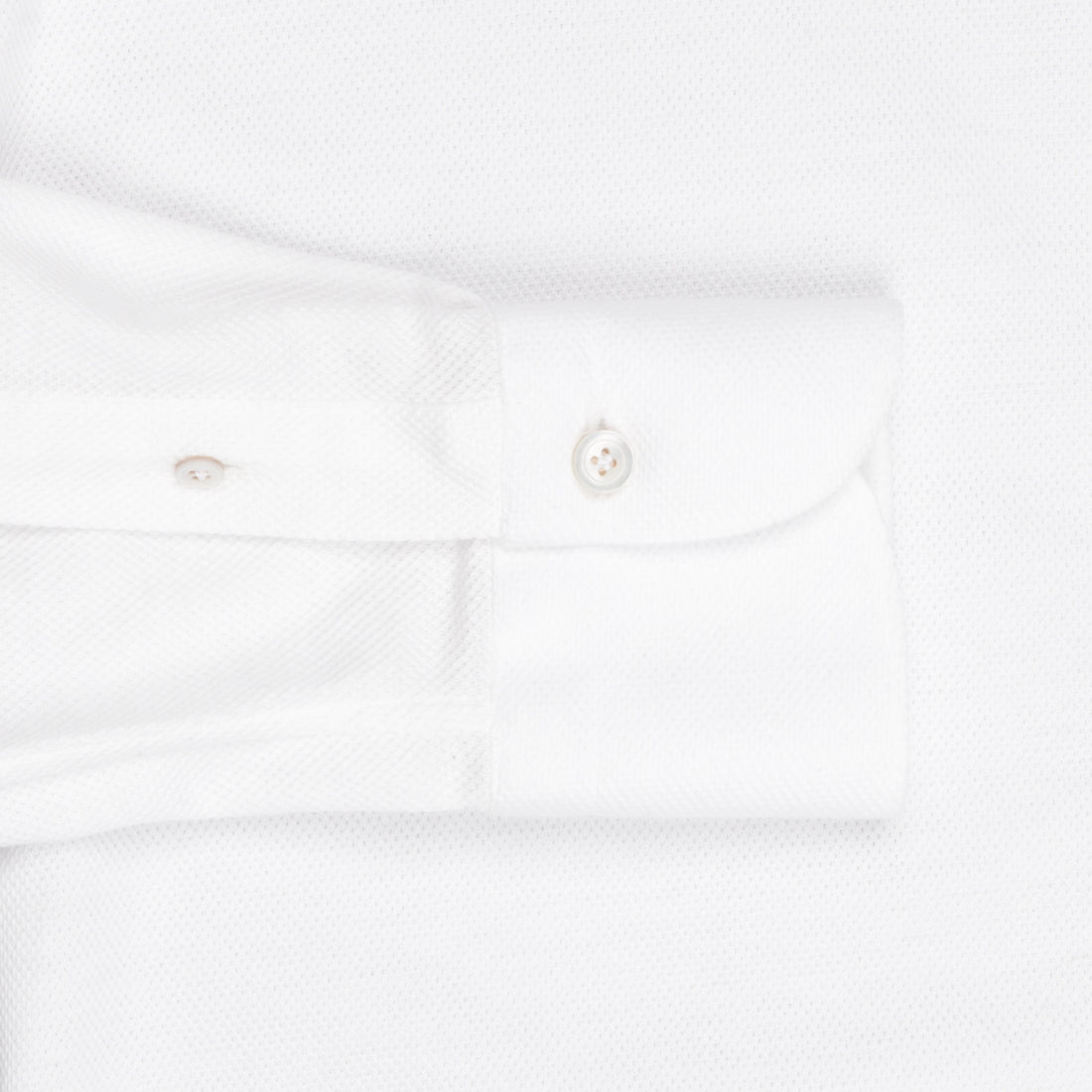 Finamore Toronto jersey piquet shirt white