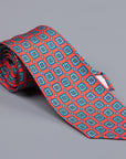 Finamore cravatta sette pieghe red print