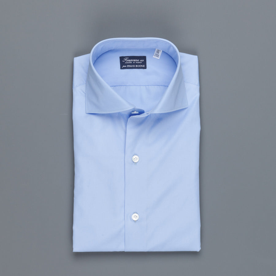 Finamore Milano Shirt Soft Collar Eduardo Blue