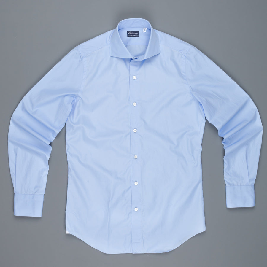 Finamore Milano Shirt Soft Collar Eduardo Blue