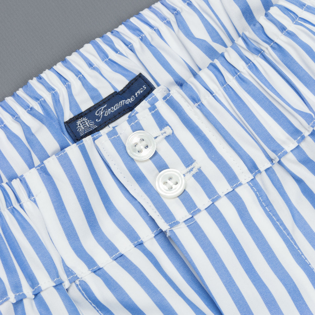 Finamore Boxer Bengal Stripe Alumo poplin