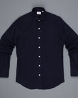 Finamore Esclusiva Milano shirt twill Eduardo collo navy