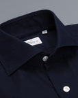 Finamore Esclusiva Milano shirt twill Eduardo collo navy