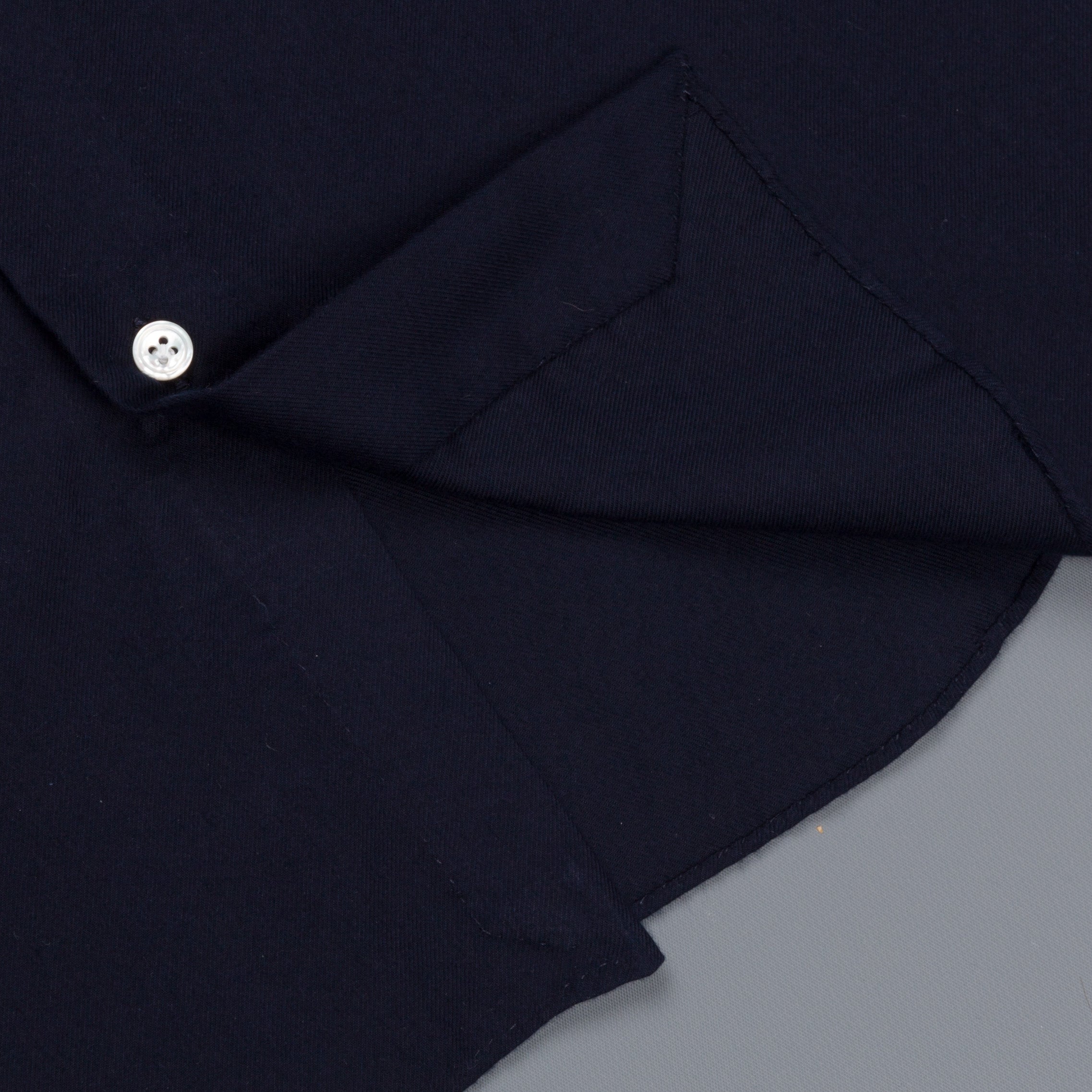 Finamore Esclusiva Milano shirt twill Eduardo collo navy