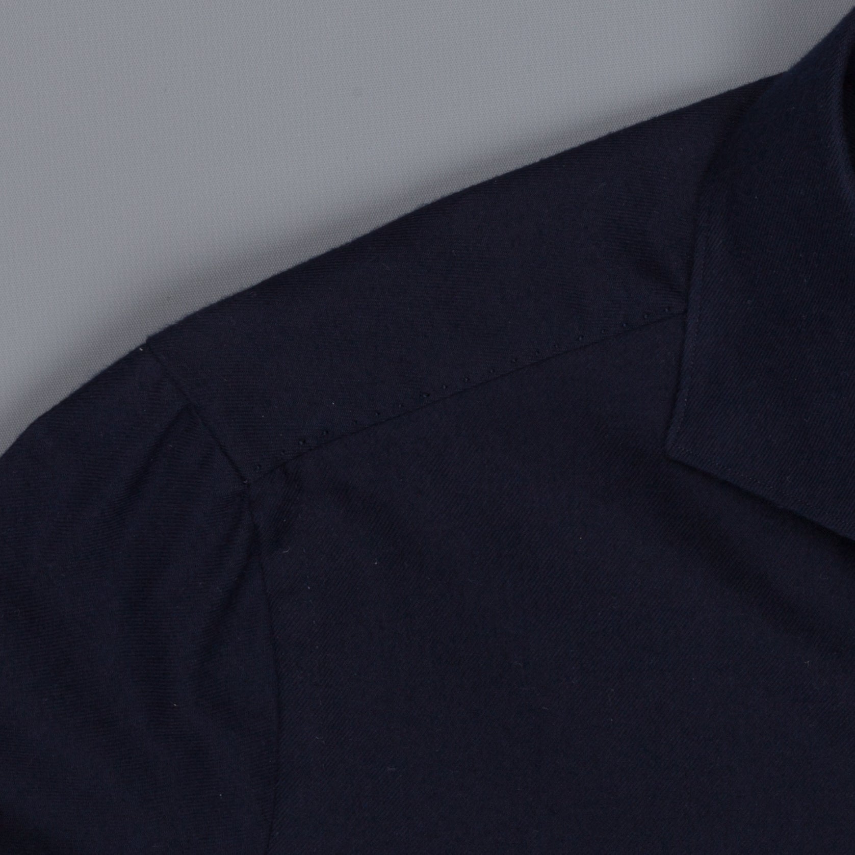 Finamore Esclusiva Milano shirt twill Eduardo collo navy