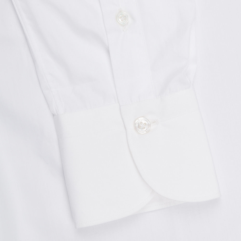 Finamore Milano Esclusiva shirt white poplin eduardo collar