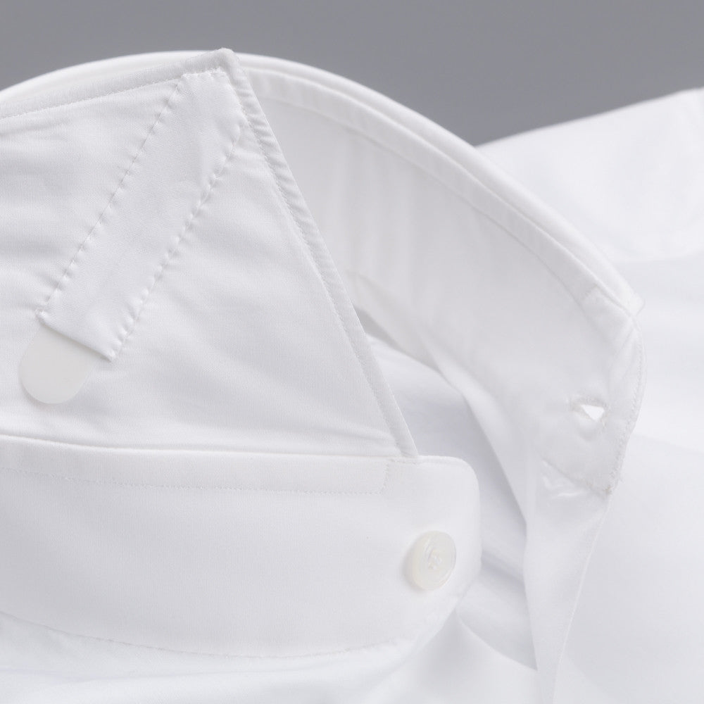 Finamore Milano Esclusiva shirt white poplin eduardo collar
