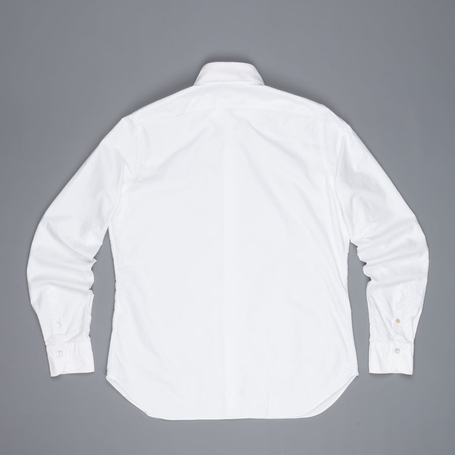 Finamore Gaeta shirt Sergio collar brushed oxford white