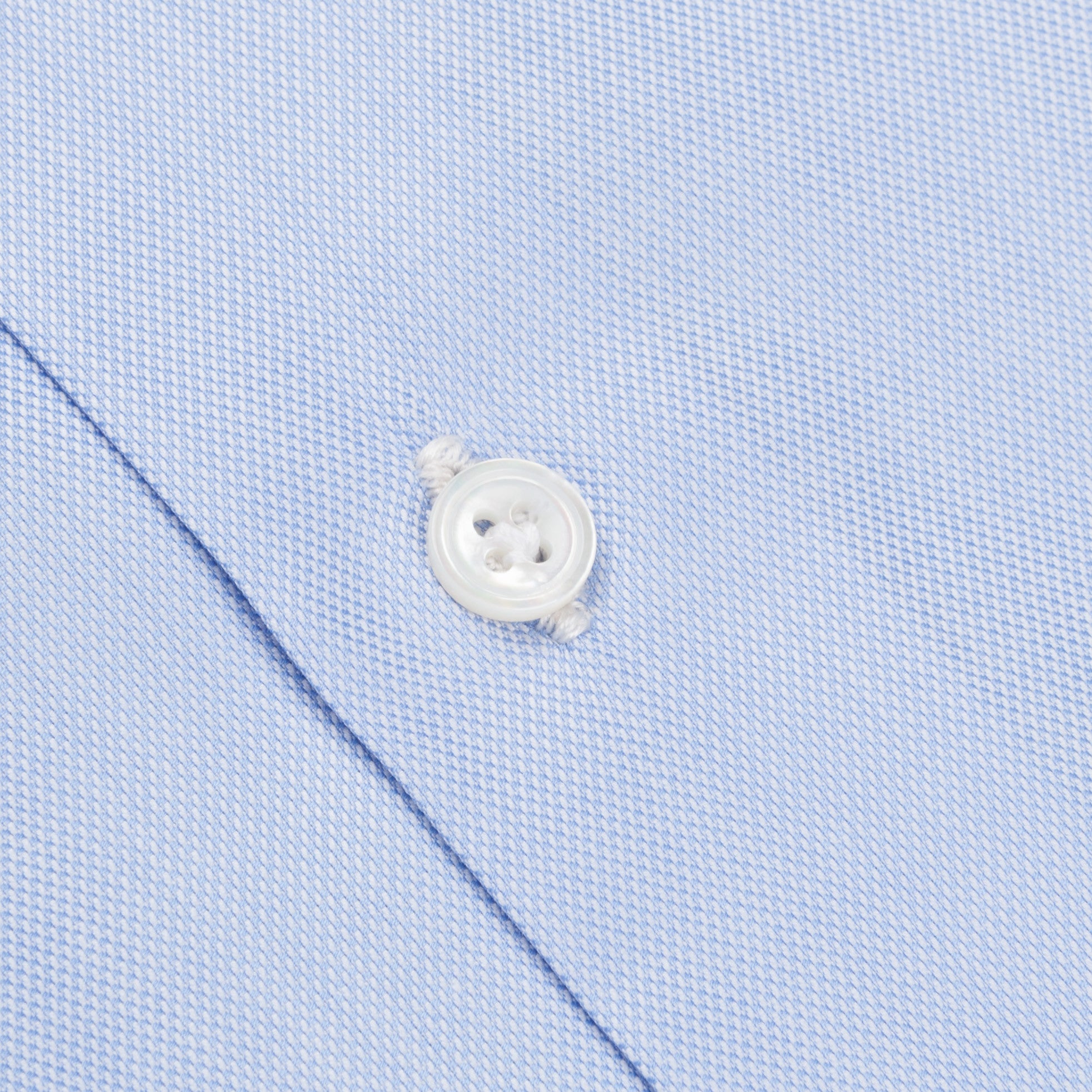 Finamore Milano shirt Eduardo collar fine oxford blue