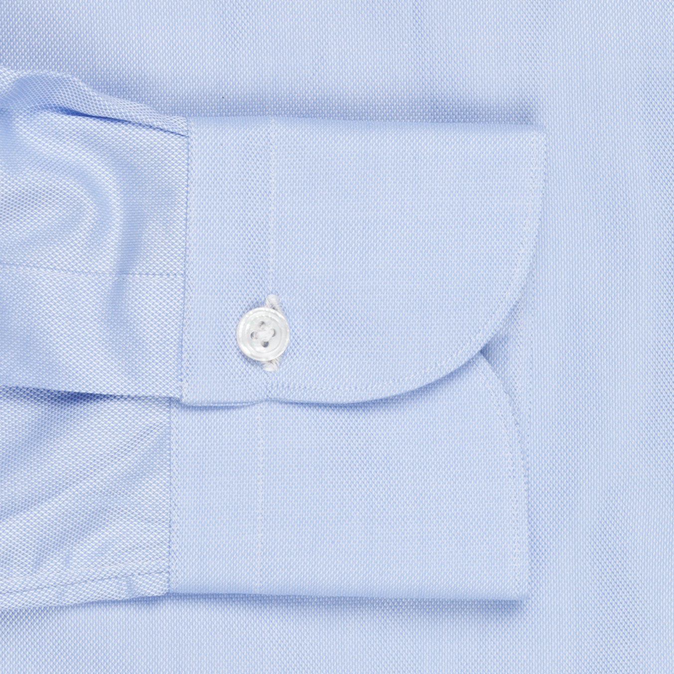 Finamore Milano shirt Eduardo collar fine oxford blue