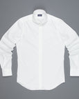 Finamore 'Traveller' Shirt Milano Fit Collar Eduardo White Alumo twill