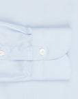 Finamore 'Traveller' Shirt Milano Fit Collar Eduardo Blue Alumo twill
