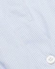 Finamore Napoli shirt light blue graph check Collo Eduardo