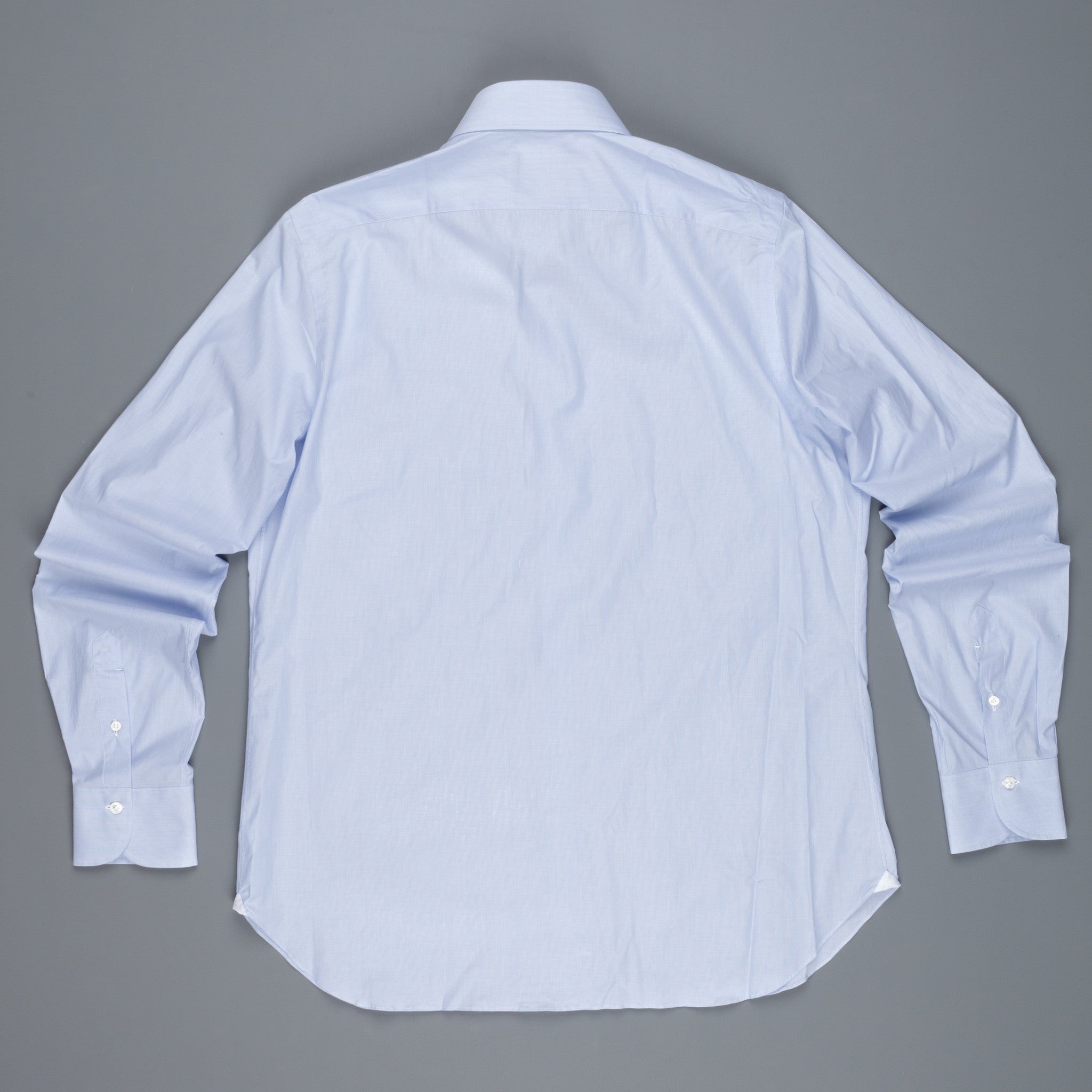 Finamore Napoli shirt Eduardo collar navy blue hairline