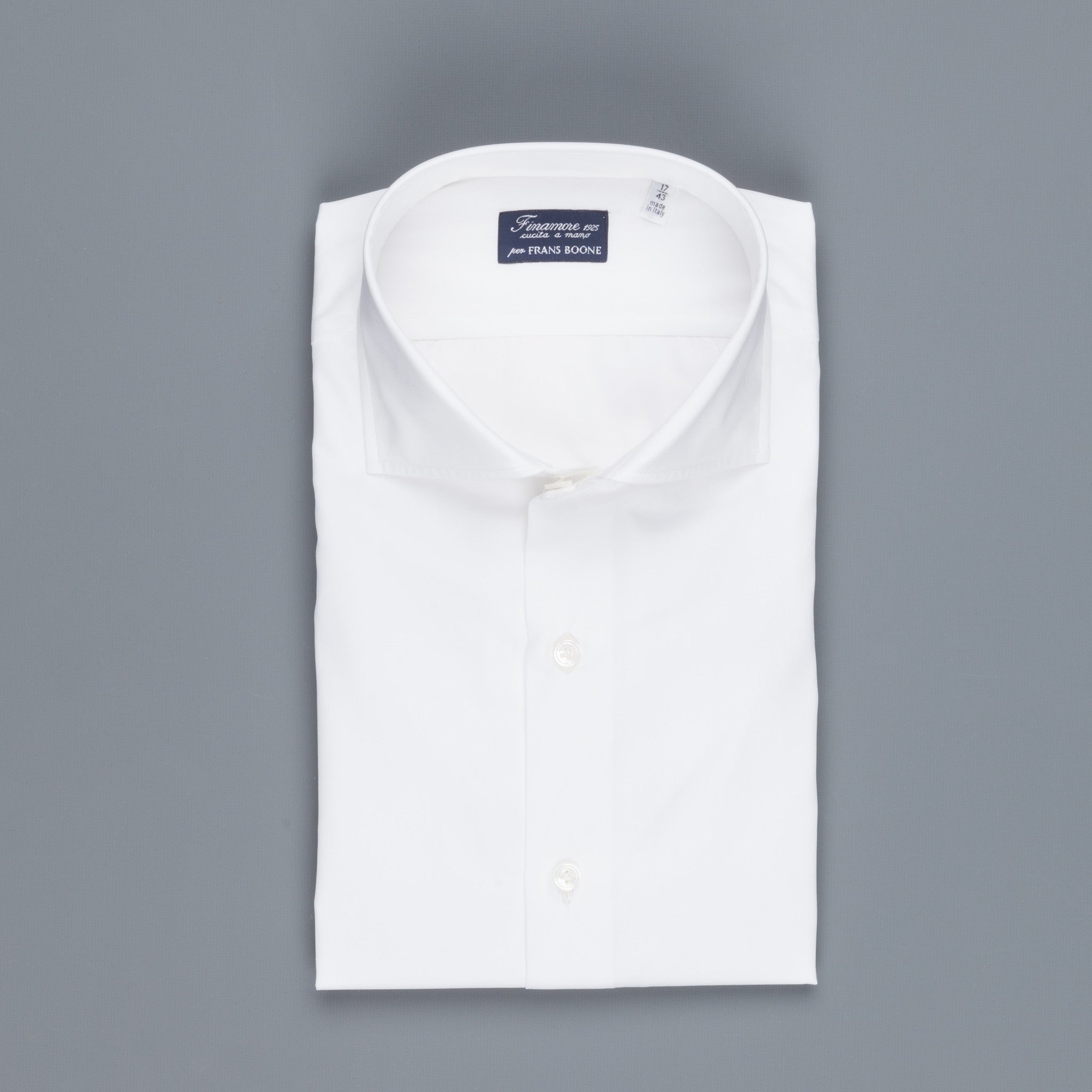 Finamore Napoli Shirt Soft Collar Eduardo White