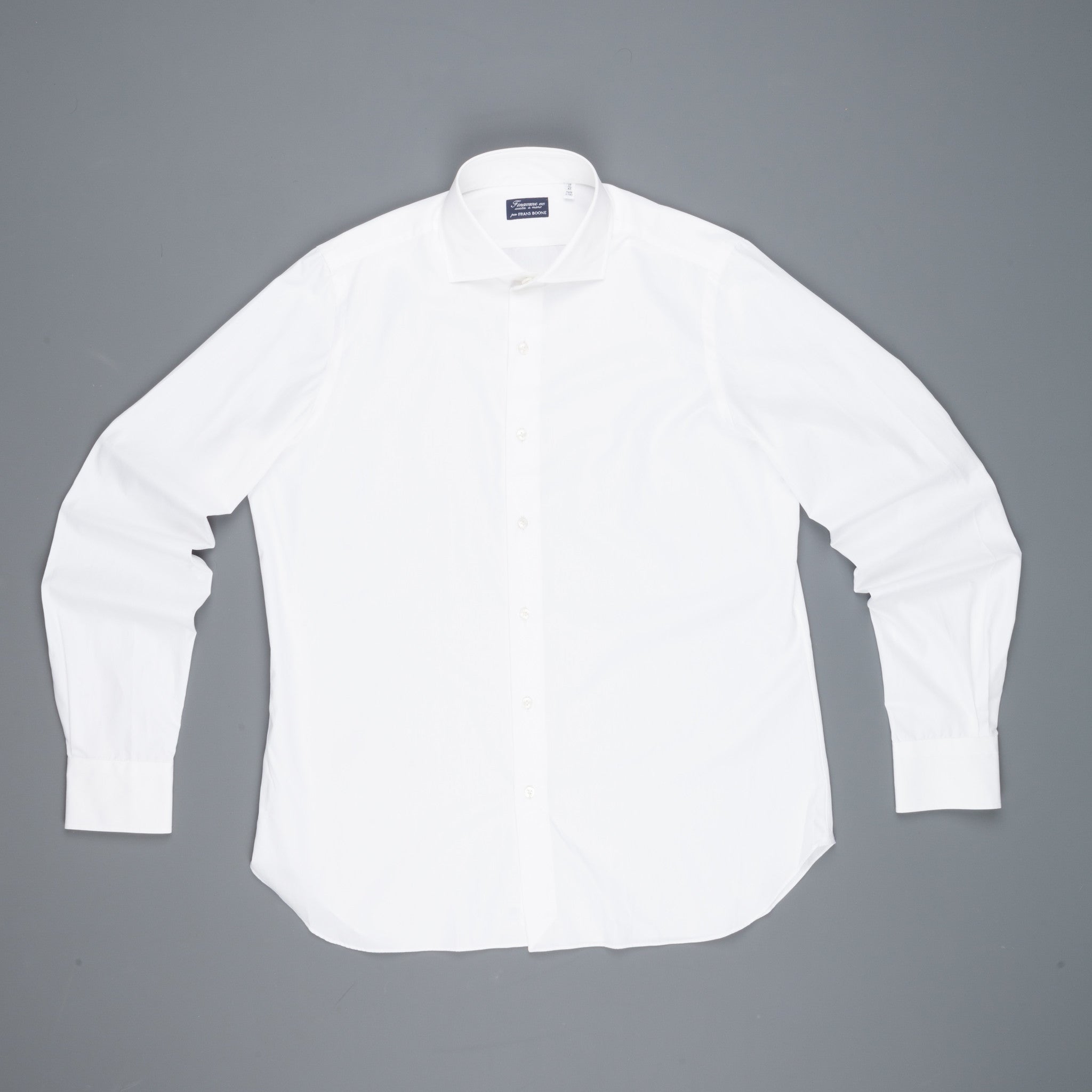 Finamore Napoli Shirt Soft Collar Eduardo White