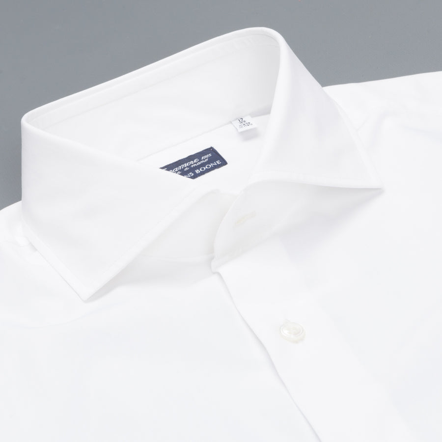 Finamore Napoli Shirt Soft Collar Eduardo White
