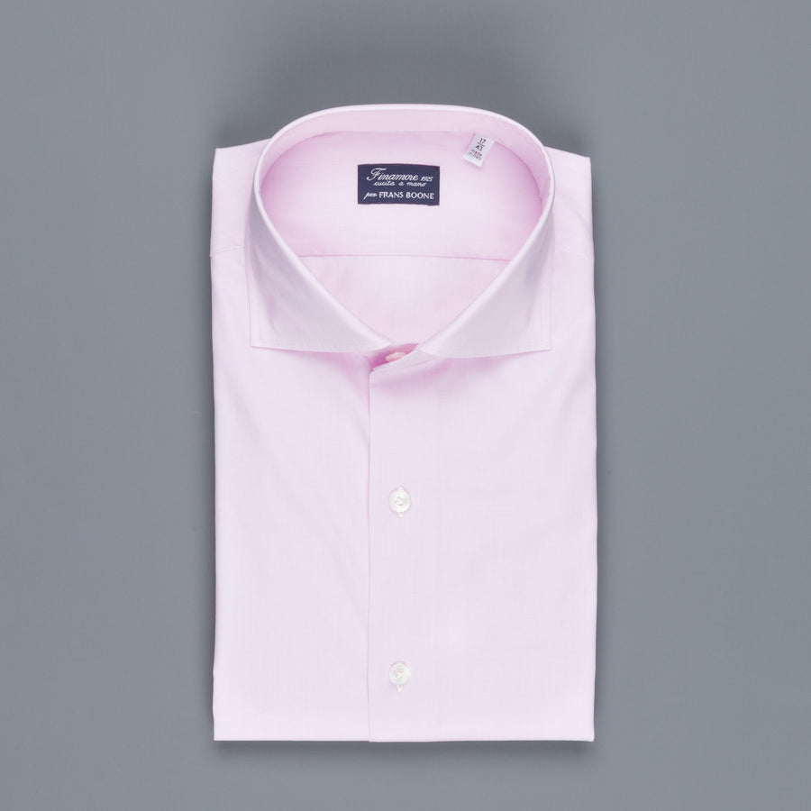 Finamore Napoli shirt pink hairline Collo Eduardo