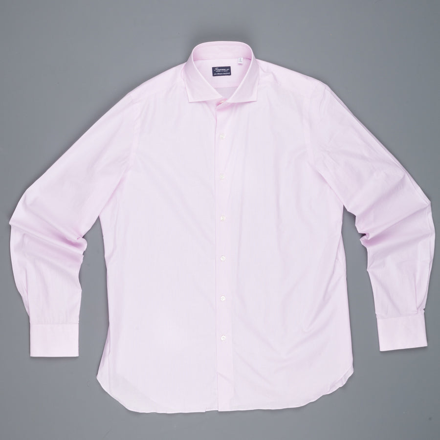Finamore Napoli shirt pink hairline Collo Eduardo