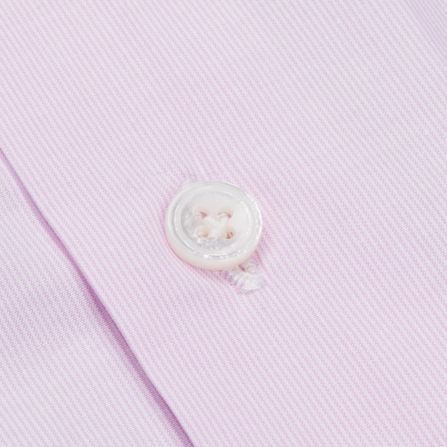 Finamore Napoli shirt pink hairline Collo Eduardo