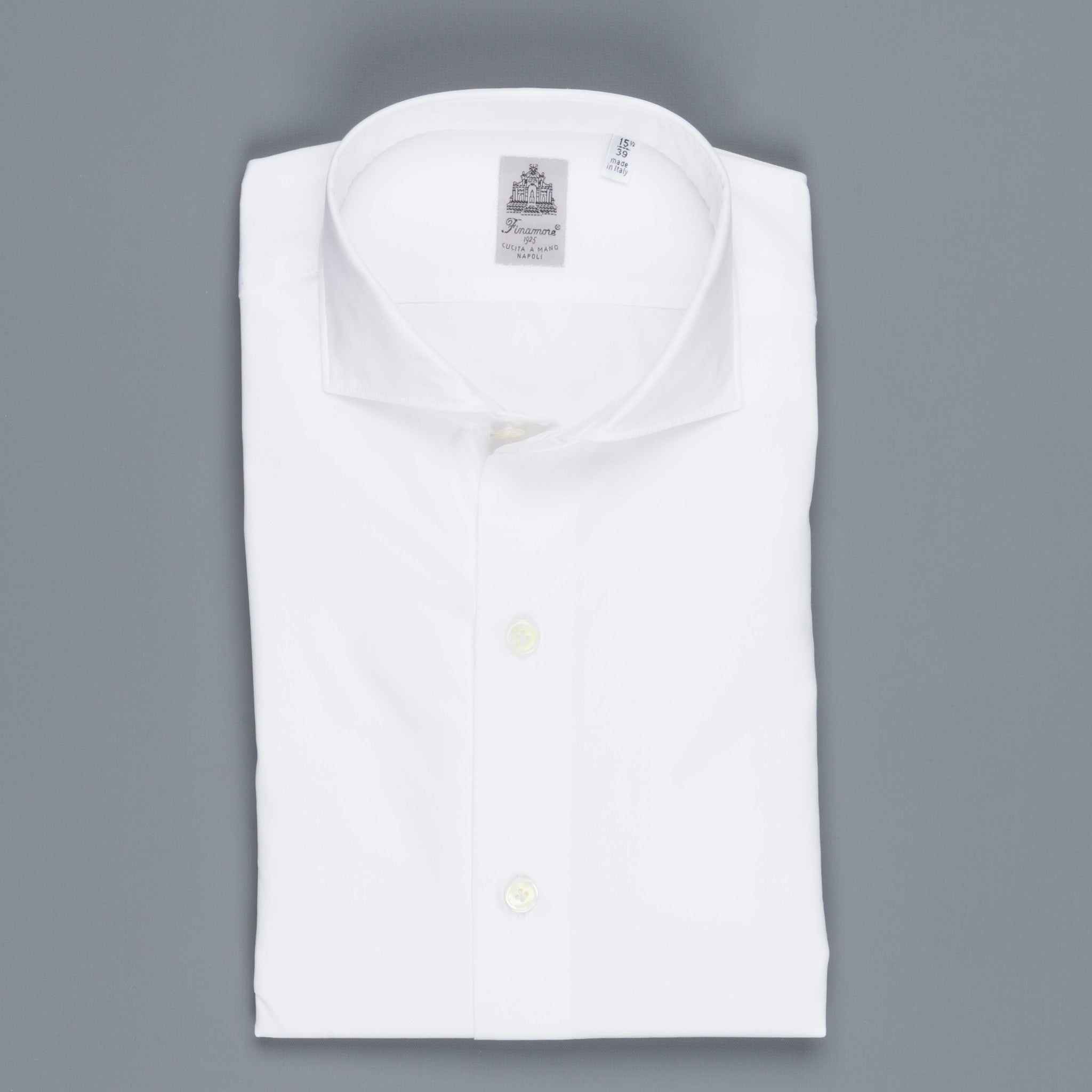 Finamore Seattle Shirt White alumo poplin