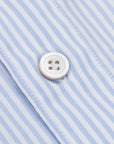 Finamore Gaeta shirt Lucio button down collar blue stripe