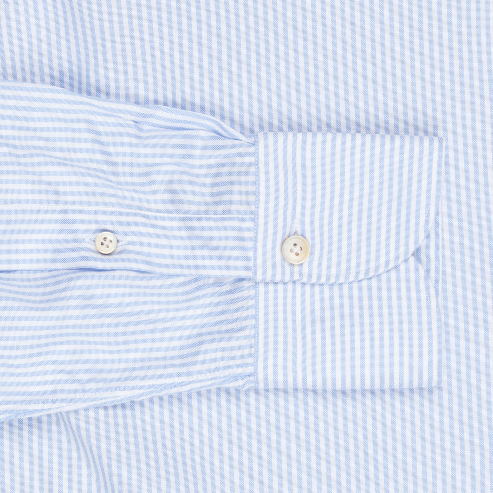 Finamore Gaeta shirt Lucio button down collar blue stripe